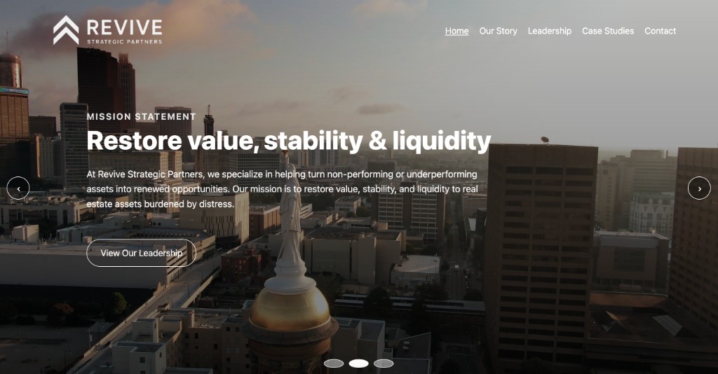 Real Estate Portfolio — Homepage Hero